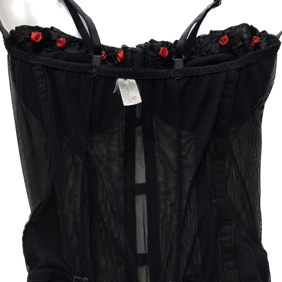 RARE 80S VTG VS ROSE BUSTIER BODYSUIT + GARTER - Picture 6 of 8